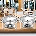 Giantex 2 Packs Chafing Dish 5 Quart Stainless Steel Chafer for Home Commercial Kitchen Party Catering Buffet Warmer Set w/Round Full Size Pan, Fuel Holder