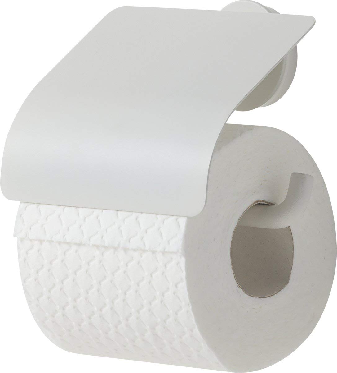 Tiger Urban Toilet Roll Holder, Stainless Steel, White, 13.8 x 12.6 x 4.5 cm