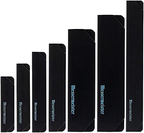 Messermeister 7pc Knife Blade / Edge Guard Set - Black