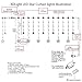 Areskey Star Christmas Lights,138 LED 12 Star Curtain String Lights,Waterproof Star Lights Decorative Bedroom Indoor Outdoor Window Wedding Party Garden,8 Modes RF Remote,Warm White
