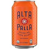 Alta Palla Organic Fair Trade Sparkling Fruit Juice Beverage, Blood Orange, 12 Ounce, 24 Count