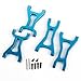SkyQ 4pcs RC Front/Rear Lower Suspension Arm for 1/18 WL A949 A959 A969 A979 K929 Blue