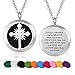 WPFdesign Stainless Steel Religious Cross Aroma Therapy Aromatherapy Essential Oil Diffuser Necklace Locket Pendant