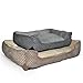 K&H Pet Products Self-Warming Lounge Sleeper Pet Bed Medium Brown Square Print 24