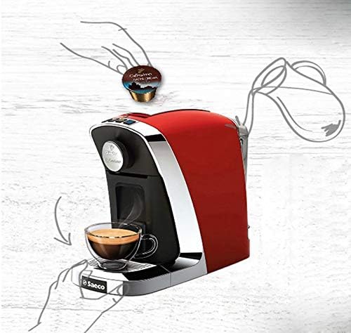 IMBM TCHIBO Capsule Coffee Machine Small Convenient Home Automatic Coffee Machine (Color : Black)