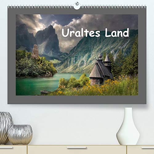 Uraltes Land (Premium-Kalender 2020 DIN A2 quer): Fantasy - Landschaften (Monatskalender, 14 Seiten by 