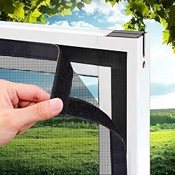 Window Screen, 95x115cm Black Curtain net, Screen