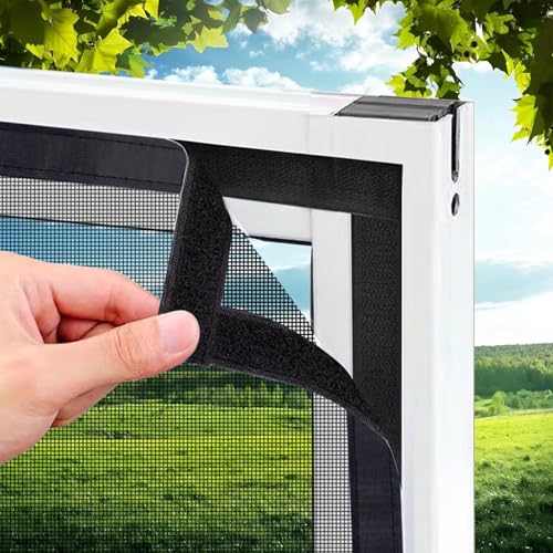 Window Screen, 95x115cm Black Curtain net, Screen