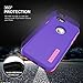 iPhone 6S Case, TOTU [Shockproof] Dual-layer Hybrid Candy Protective Updated Case for iPhone 6 (2014)/ iPhone 6S (2015), (indigo Violet / Light Rose)