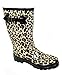 Shoes8teen Womens Classic Rain Boot With Buckle Prints & Solids