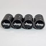 US85 Jeep Black Chrome Auto Car Wheel Tire Air Valve Caps Stem Cover