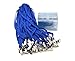 50pack Name Tags Badge Holder with Lanyard Horizontal Waterproof Plastic Id Card Holder Lanyards Nametags for desks Kids School Camp Field Business Trade Event Name Tag Lanyards Badge Holders (Blue)