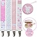 Liname Pacifier Clip for Girls with BONUS Pacifier Case & eBook - 4 Pack Gift Box - Premium Quality & Unique Design - Pacifier Clips Fit ALL Pacifiers & Soothers - Perfect Baby Gift