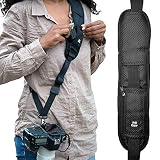 HiiGuy Camera Strap, Adjustable Padded Sling for All SLR and DSLR Cameras, Neck and Shoulder Strap, 32 Inches Long, with Screw Mount, Safety Tether