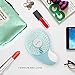 ZUtta-Tech Small Pocket Personal Fan Mini Size with 2-Speed Portable Hand Held Electric Cooling Fan for Women Kids Home Office Outdoor Travel Camping Makeup USB Rechargeable Battery Operated