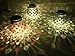 Sogrand Solar Table Light Solar Glass Ball Table Lamp Jar Lights Outdoor Decorations Hanging Solar Lantern
