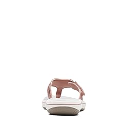 Clarks Women's Breeze Sea Flip-Flop, Rose Gold, 6