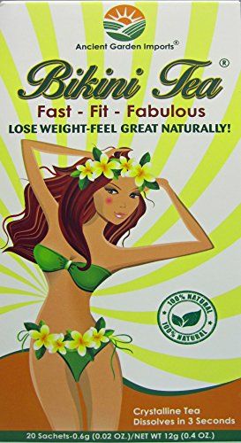 Bikini Tea: Weight Loss Tea, Diet Tea, Skinny Tea, Slimming Tea, Detox Tea, Body Cleanse, Helps Reduce Bloating, Suppress Appetite, 100% Organic, Award Winning Weight Loss Tea, 20 Servings