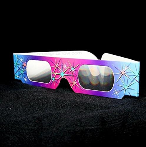 Fireworks Diffraction Glasses (50 Rainbow Spectrum Frames
