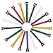 120pcs Reusable Fastening Cable Ties Microfiber Cloth 6-Inch Cable Strap Hook and Loop Multicolor