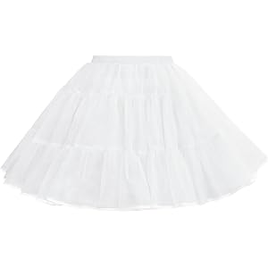 Wikoan Women's Dance Skirts Ballet Skirt Layered Tulle Skirt Costume Halloween Parties S-3XL