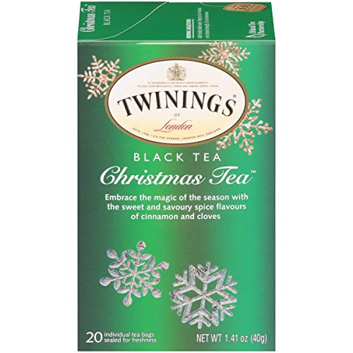 Twinings of London Holiday Variety Tea Bag Pack, Peppermint Cheer, Holiday Berry, Christmas Tea
