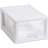 Sterilite 20518006PK2 Sackable Plastic Storage Drawer, Pack of 2, White