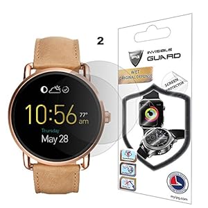 Image of Fossil Q Wander Screen Protector (2 Units) Invisible Ultra HD Clear Film Anti Scratch Skin Guard - Smooth / Self-Healing / Bubble -Free By IPG
