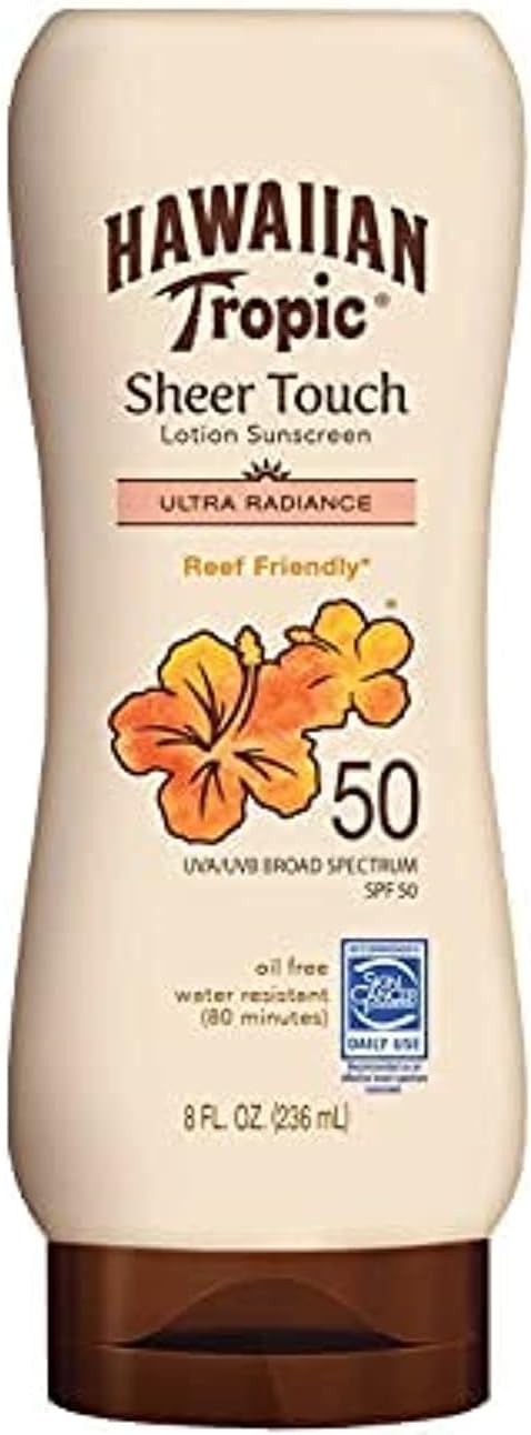 Hawaiian Tropic Sheer Touch Lotion SPF 50 Sunscreen 8 oz