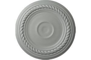 EKENA MILLWORK 7 7/8"OD x 3/4"P Small Alexandria Ceiling Medallion (Fits Canopies up to 4 5/8")