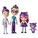 Little Charmers - Family Pack - Articulated Dolls & Pet Figure