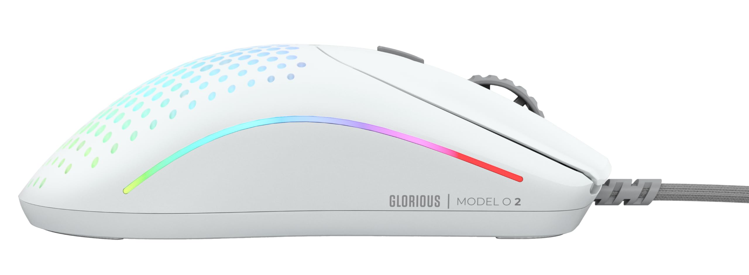 GLORIOUS Gaming Model O 2 Wired Gaming Mouse – ultraleichte 59 g, FPS, 26.000 DPI, Motion-Sync, auf 80 Mio. Klicks ausgelegte Schalter, 6 programmierbare Tasten, beidhändig, RGB, PTFE-Füße – Weiß 5