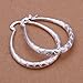 925 Silver Stud Earings Small Oval Rhombus Edge