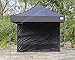 ABCCANOPY 15+Colors 10' Sun Wall for 10'x 10' Straight Leg pop up Canopy Tent, 10' Sidewall kit (1 Panel) with Truss Straps, (Black)