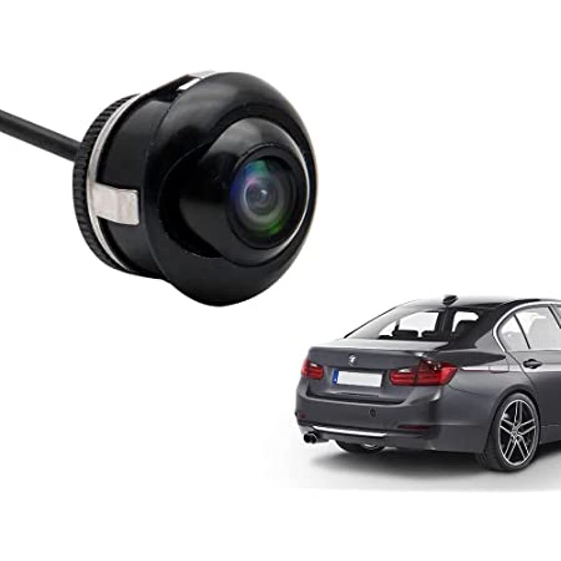 Car Reversing HD Camera super night vision function 170° fisheye lens, high definition HVD chip, IP waterproof seismic dust prevention, 12V rearview backup Angle Lens for Cars Trucks Vans RVs Black