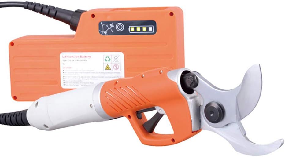 epinglu 110-240V 45mm Electric Pruning Shears,Rechargeable Branches Scissor Garden Grafting Pruner Cutting Tool for Fruit Tree Thick Branches