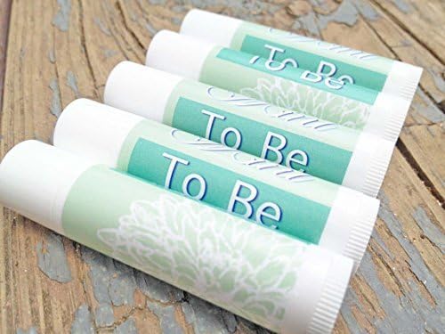 12 Mint to Be Wedding Favor Lip Balms - Lip Balm Wedding Favors - Mint to Be - Bridal Shower Favors (Vanilla)