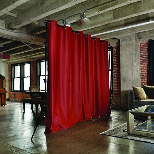 RoomDividersNow Premium Heavyweight Room Divider Curtain, 8ft Tall x 5ft Wide (Sierra Red)