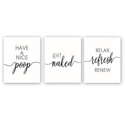 Amazon De Chsdec Badezimmer Poster Mit Zitat Und Spruch Modernes