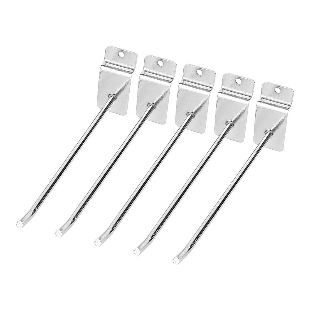 Wall Panel Hooks Set 25Pcs 15cm/6 Inch Slat Wall Panel Hooks Hanger Display Hooks Wall Product Carrier Shop Shelf Hook