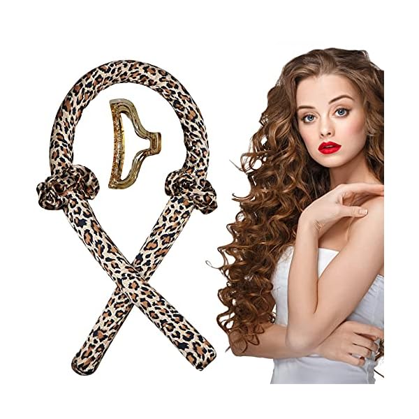 Heatless Curlers Headband for Long Hair, Silk Ribbon Curling Rod Lazy Natural Soft Wave Formers Sleeping Overnight Hair…