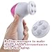 Honmofun Clean and Clear Face Wash Deep Cleansing Gold Facial Kit Clean Face Thoroughly Facial Wash Brush Portable Multifunction Electric Face Facial Cleansing Brush Spa Skin Care Massage Pink