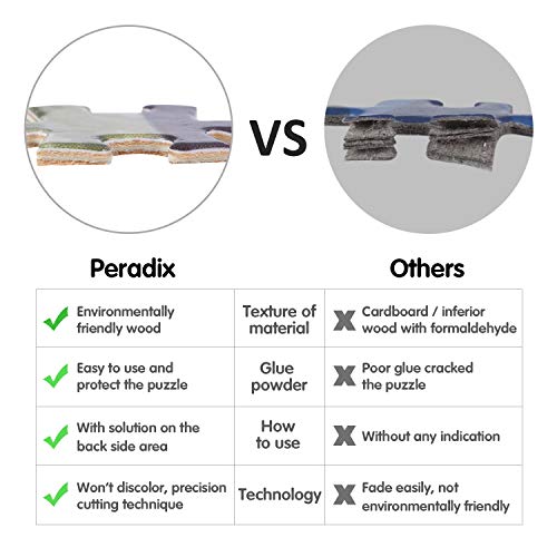 Peradix 1000 Piece Wood Jigsaw Puzzle Adults /Kids /Children - Wooden Puzzle for Adult Reduced Pressure Toy Gift - Education Toys Gift -(Deer)