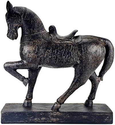 Chinese Emperor Tang Horse Statue 9 Tall