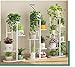 Indoor Display Rack 5 Tier Metal Plant Stand Flower Pots Stander Display Pots Holder (Black)thumb 1