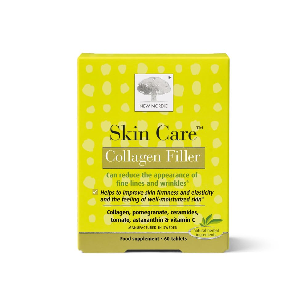 New Nordic Skin Care Collagen Filler - 60 Tablets - Reduce Wrinkles with Marine Collagen Supplement - Dairy Free - Contains Pomegranate โ image 1