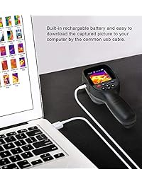 260 x 160 Ir Resolución infrarrojos Imager térmica, HTI mano 35200 píxeles cámara de imagen térmica, Termómetro de infrarrojos con 32 visualización a color