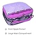 Sequin Lunch Box for Girls Flip Durable Thermal Reusable Lunch Tote Glitter Insulated School Lunch Bag (Purple)