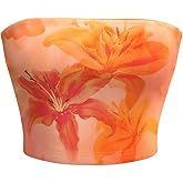 Floerns Women's Sleeveless Bandeau Floral Print Strapless Summer Cropped Going Out Tube Top