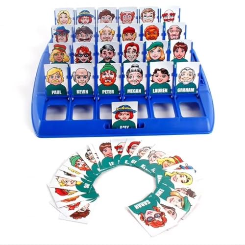 Who Is It? - Classic Family Guessing Board Game for Kids & Adults, Fun Puzzle Game for Travel, Parties & Game Night